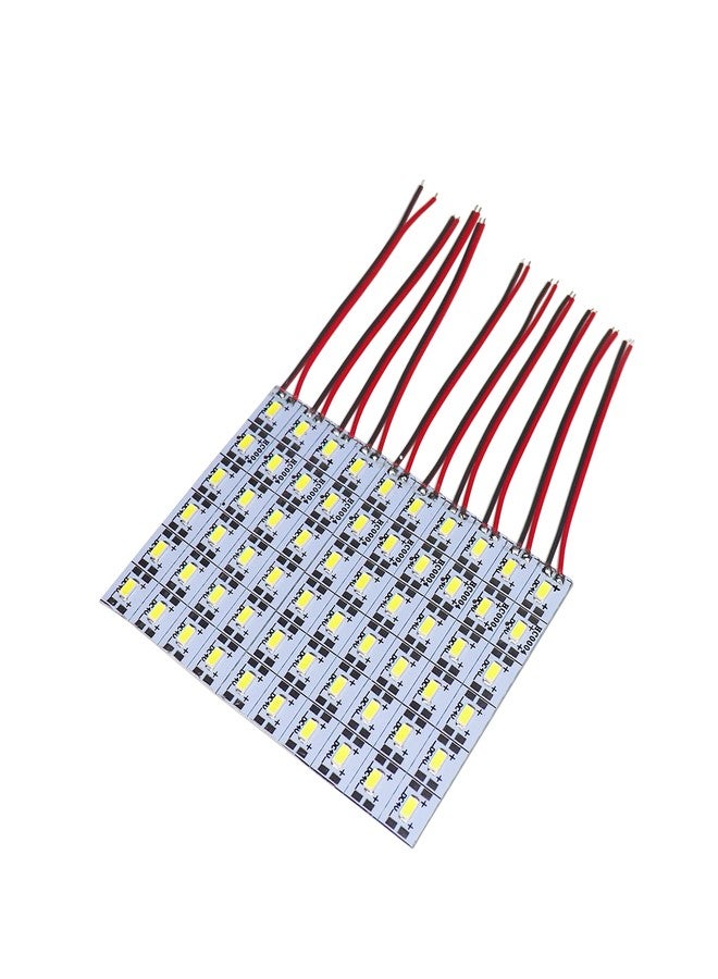 إلكترونيك سبايسس مصابيح شريطية صلبة من الألومنيوم الأبيض البارد من Electronic Spices، 4 فولت، 60 مصباح LED - Image 1